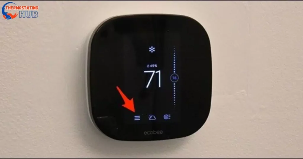 A thermostat that needs a reset