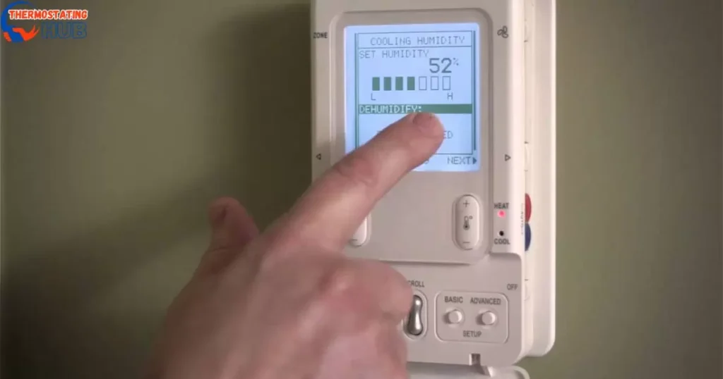 To reset a domestic thermostat with multi-zones